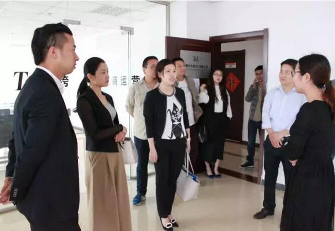安庆市迎江区团委书记项薇一行莅临电商园参观考察